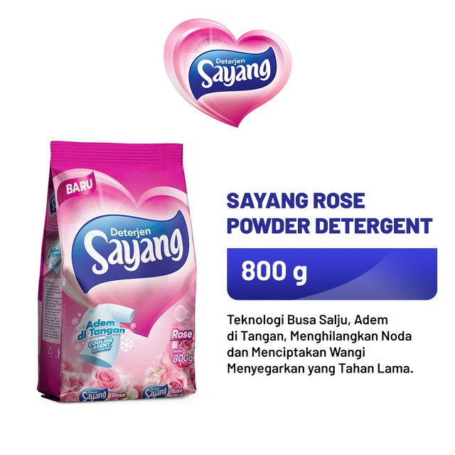 Sayang Rose Powder Detergent 800GR