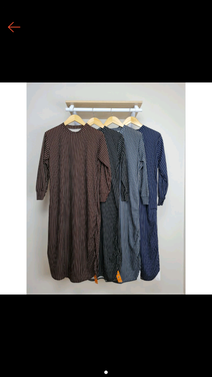 Seventy one gamis motif garis