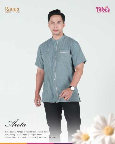 Areta Koko Dewasa Pastel Green