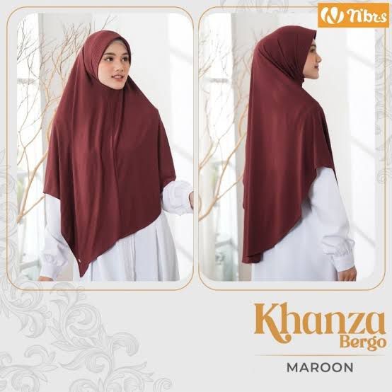 KHANZA JILBAB BERGO MAROON