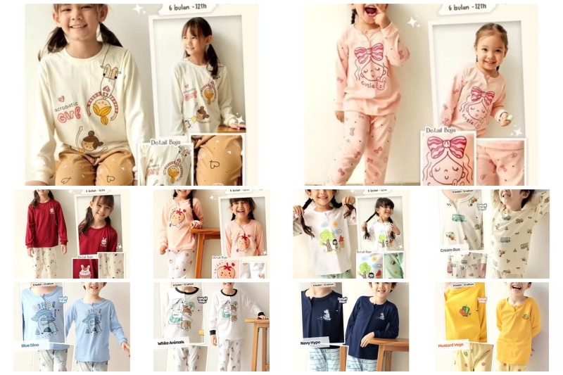Setelan Lengan panjang  by Zebe usia 11-12 tahun