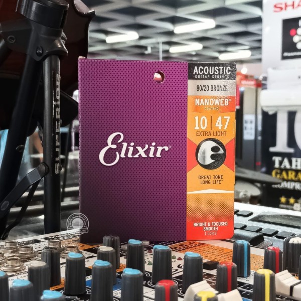 SENAR GITAR ELIXIR NANOWEB 11002 10-47 AKUSTIK