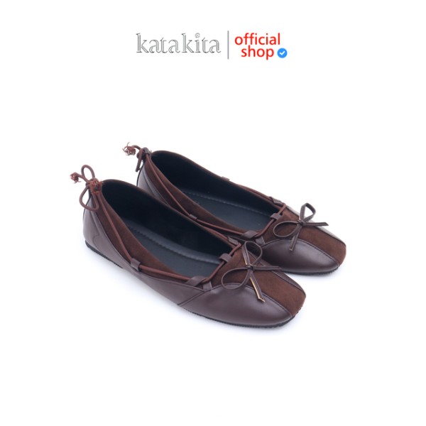 Katakita Sepatu Flat Aurel Flatshoes Coffee