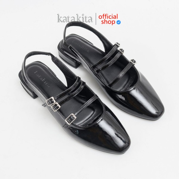 Katakita_Gimy Sepatu hak 3cm Hitam