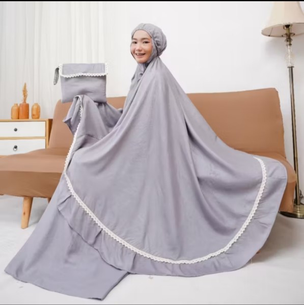 Mukena rayon basic polos