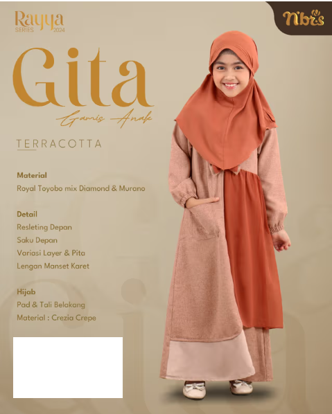 GITA GAMIS ANAK TERRACOTTA P0
