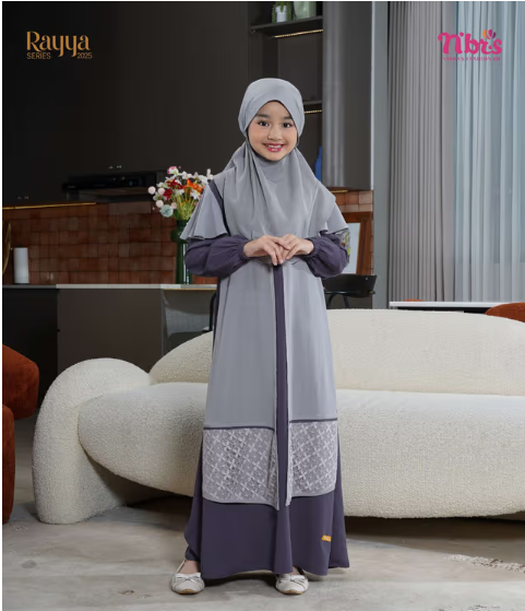 IVORY GAMIS ANAK DARK PURPLE