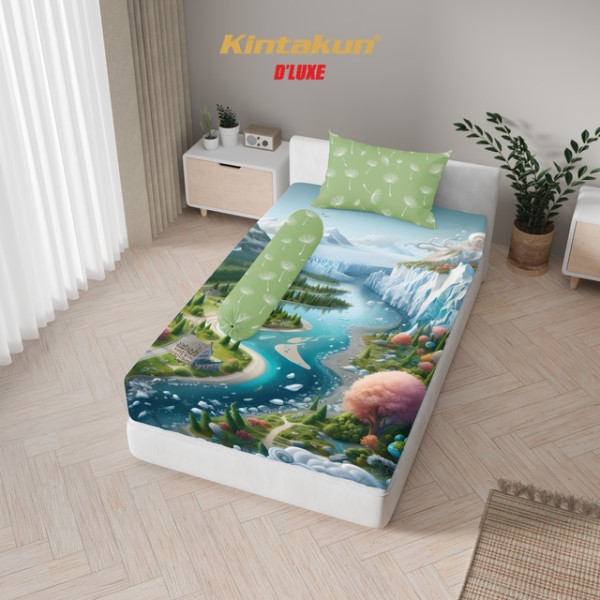 Kintakun - Kintakun Digital Printing 3D Sprei 120/160/180 Lembut Nyaman T25 Double Karet - Multivariant 120 x 200 Zalera