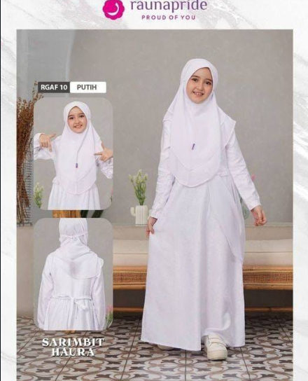 RGAF 10 PUTIH GAMIS ANAK