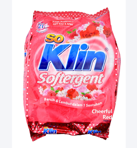 SOKLIN SOFTERGENT CHEERFULL RED 1.8KG