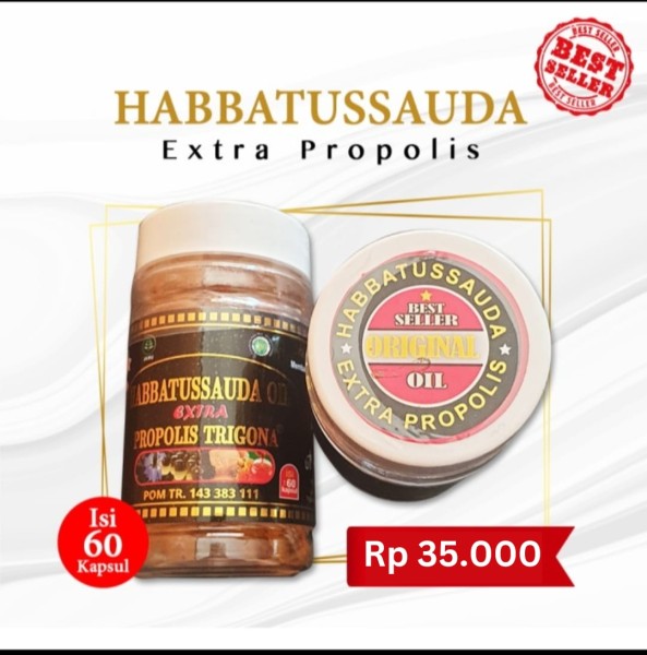 Habbatussauda Extra Poropolis Trigona 60 Kapsul