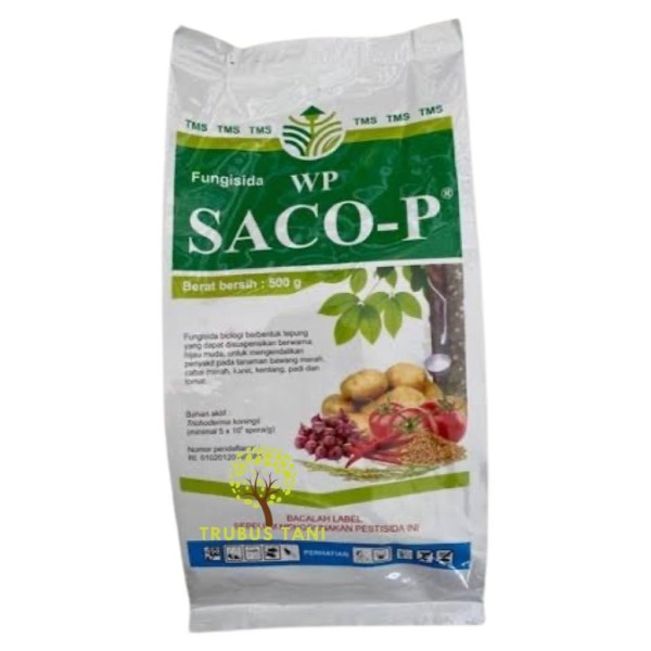 Fungisida Saco-P WP Isi 500gr Bahan Aktif Trichoderma koningi