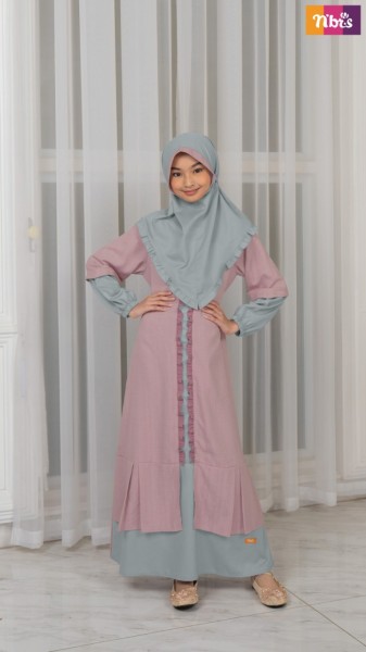 IFFA GAMIS ANAK PALE MAUVE