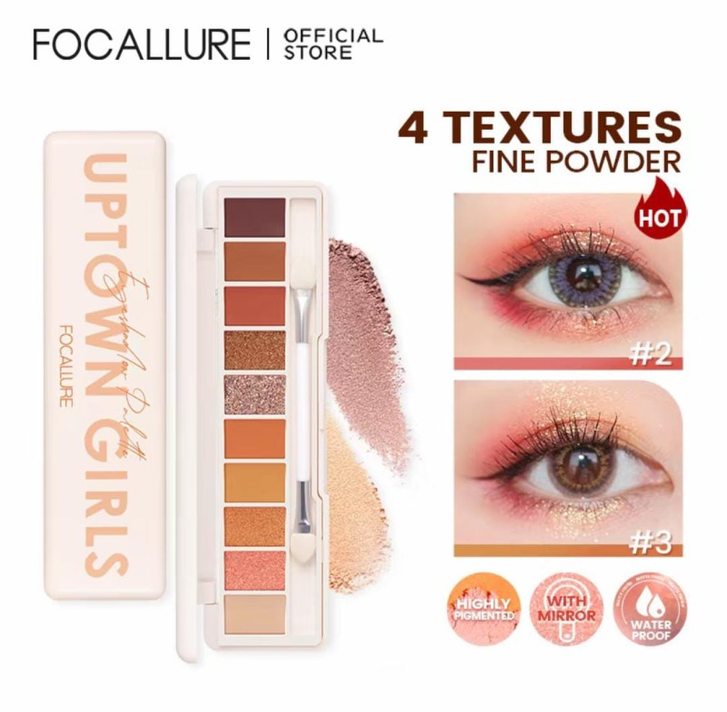 Focallure 10 colors eyeshadow pallete