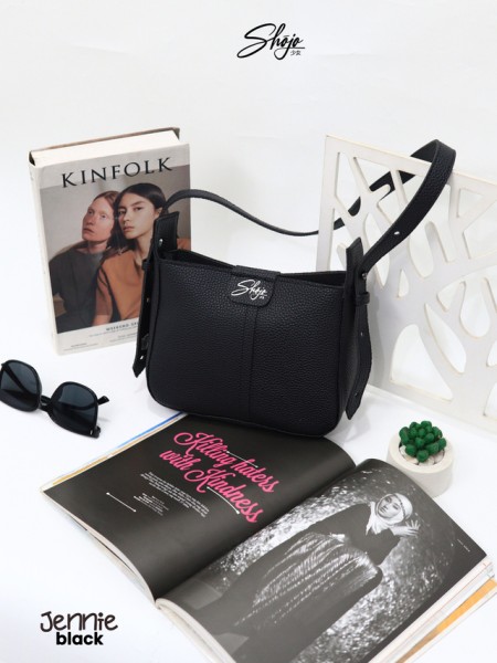 Moonzaya - JENNIE BAG BY SHOJO TAS SELEMPANG WANITA JENNIE BLACK