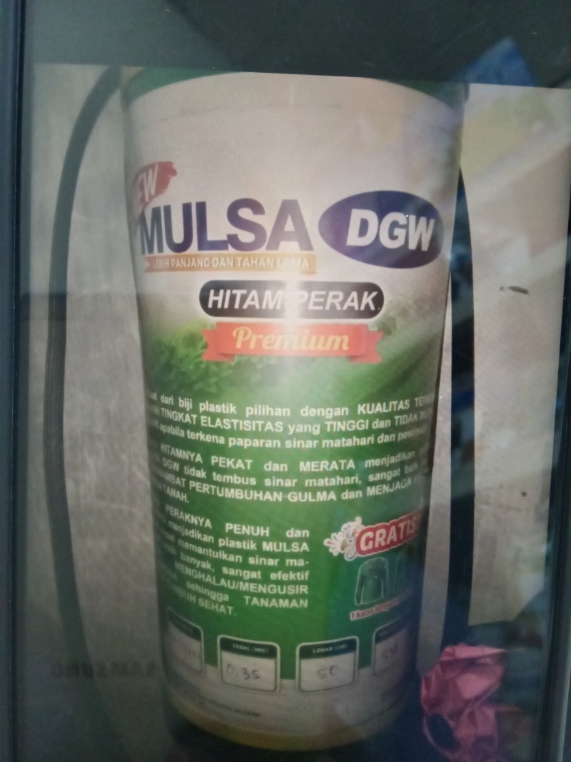 Plastik mulsa (DGW) +lubang