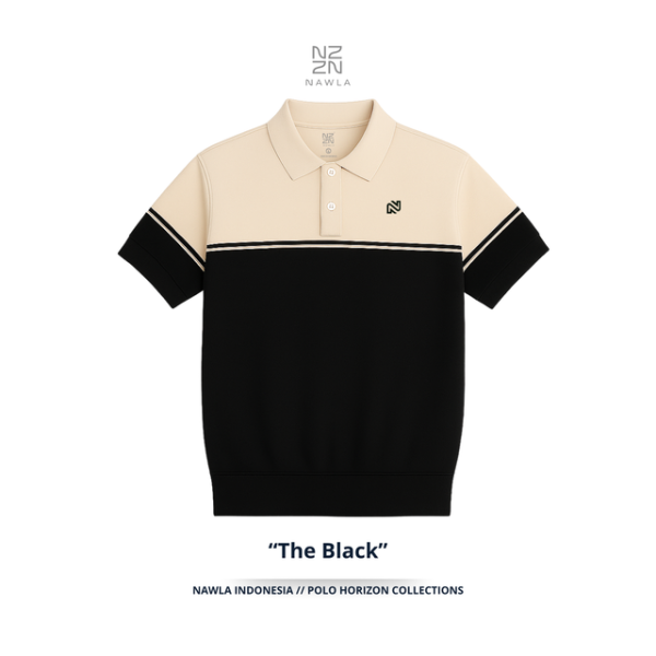 Nawla Polo shirt Horizon Black