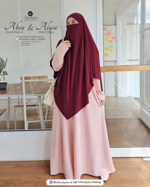 ABIA FRENCH KHIMAR RUBY