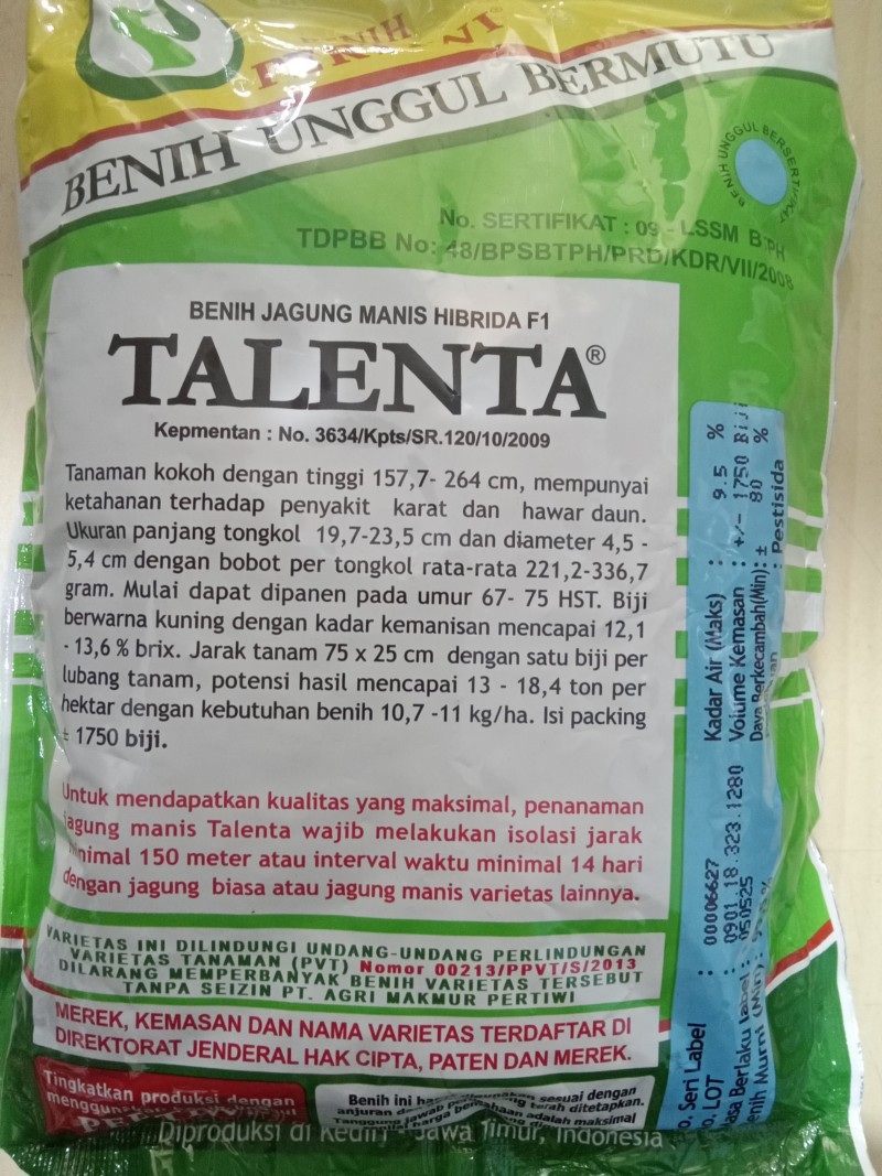 Biji Jagung Manis TALENTA