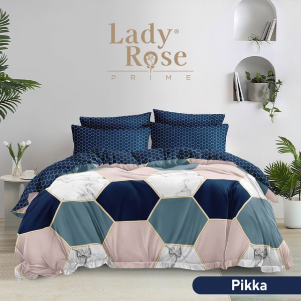 Lady Rose Prime Bedcover set 180x200 tinggi 30cm Pikka