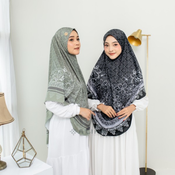 Myalifa kerudung Bergo Syari Jumbo Motif Hazra