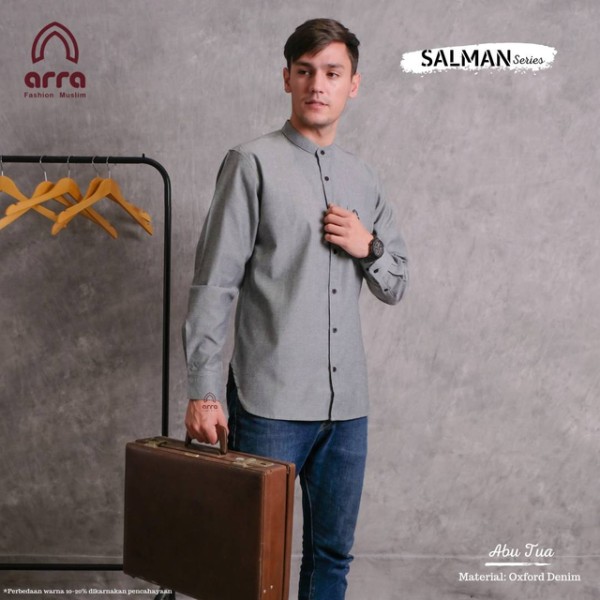 Arra - [PO] Baju Koko Salman Koko Daily Grey