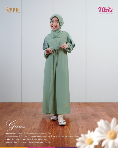 Gaia Gamis Anak Green