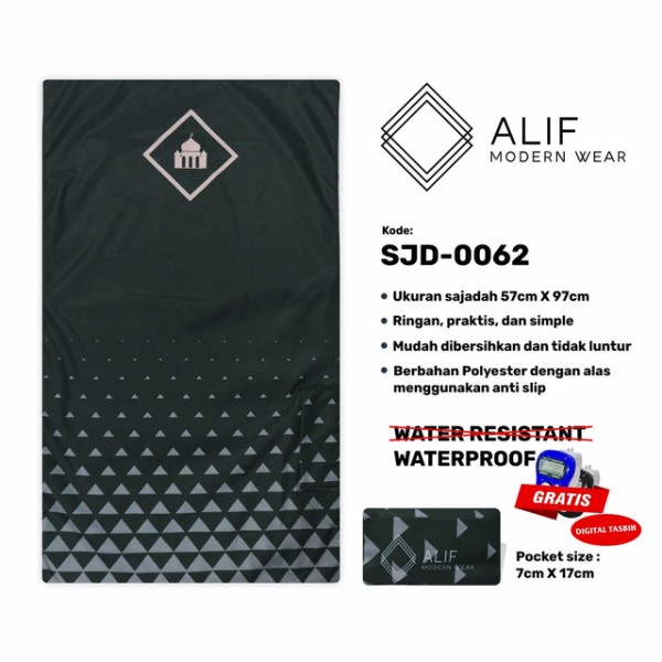 Alif Sajadah Travel Waterproof Portable SJD 0062