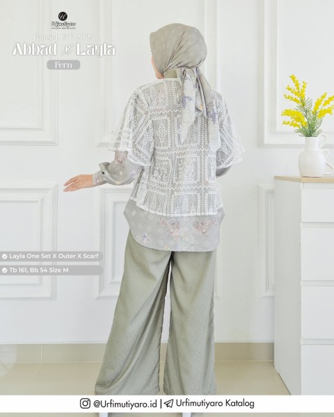 SCARF LAYLA FERN SIZE 115CM