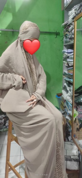 Mukena Terusan Crincle