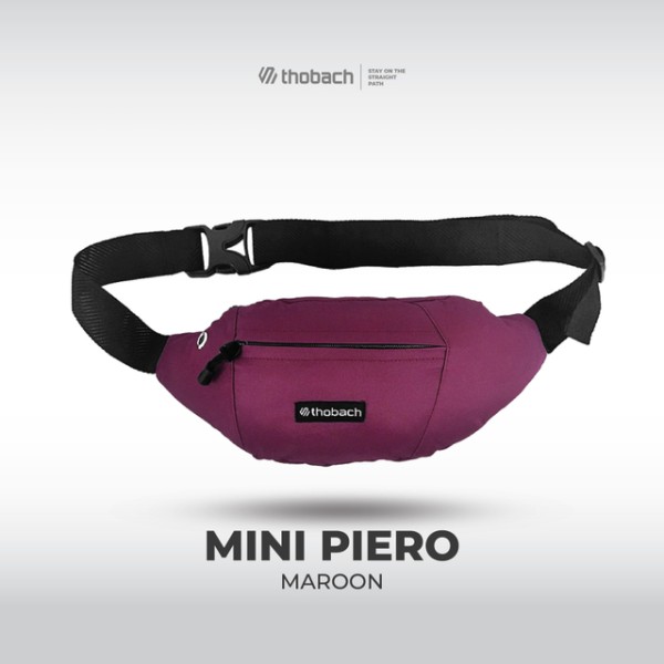 Thobach official - THOBACH Tas Waistbag MINI PIERO ALL SIZE MAROON
