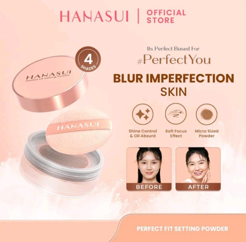 Hanasui perfect fit setting powder
