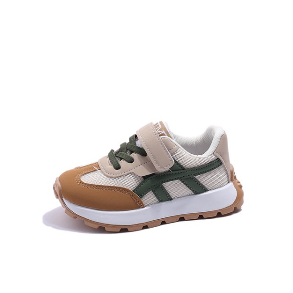 Meonky Sepatu anak laki-laki perempuan Sneakers Q53 Cream