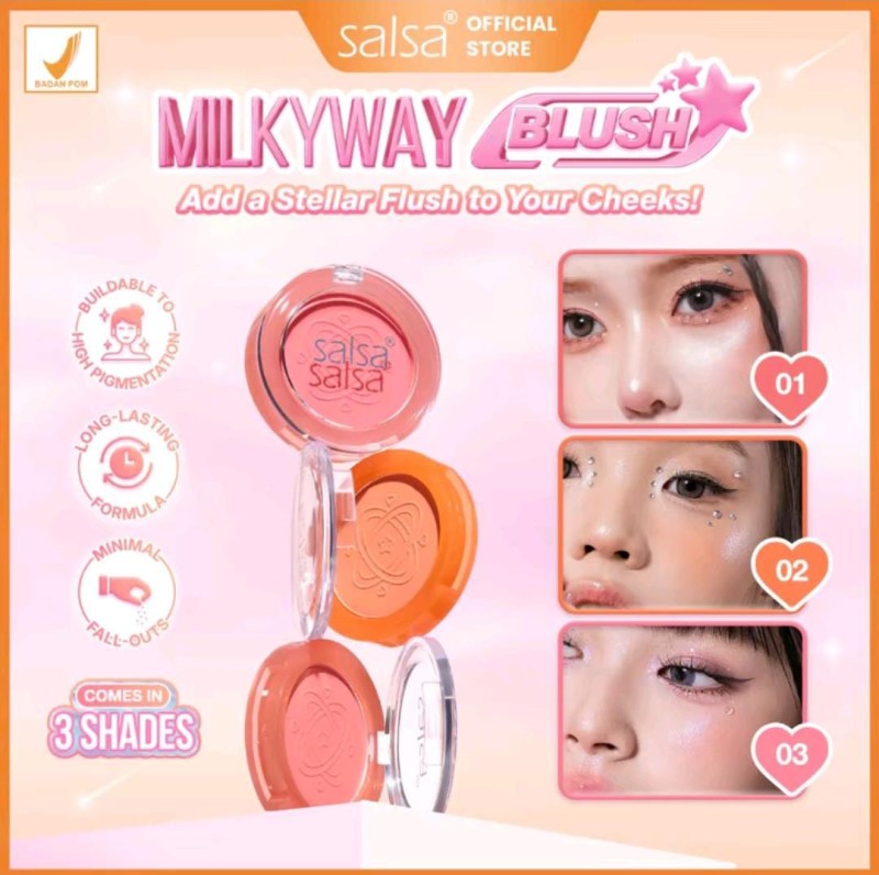 Salsa milkyway blush on
