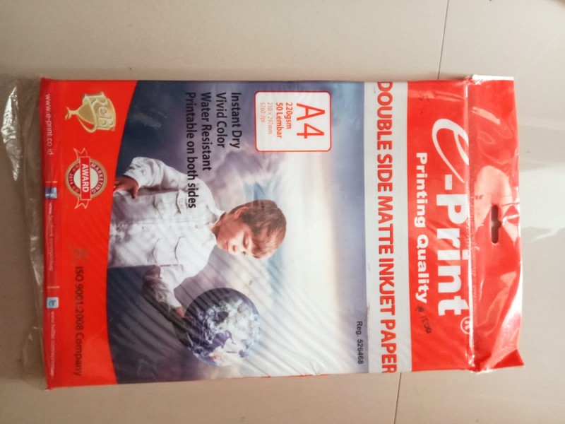 Double side matte inkjet