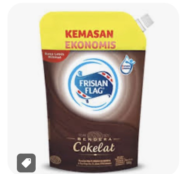 Susu pouch bendera coklat