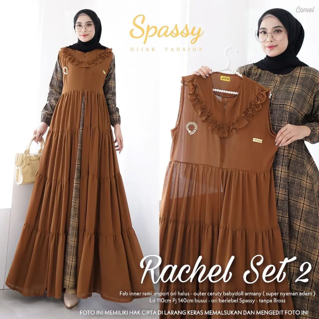 gamis RACHEL SET coklat