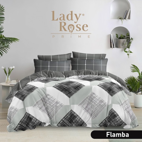 Lady Rose Prime Bedcover set 180x200 tinggi 30cm Flamba