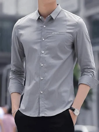 Kemeja Lengan Panjang Cowok Pria Mosko Premium