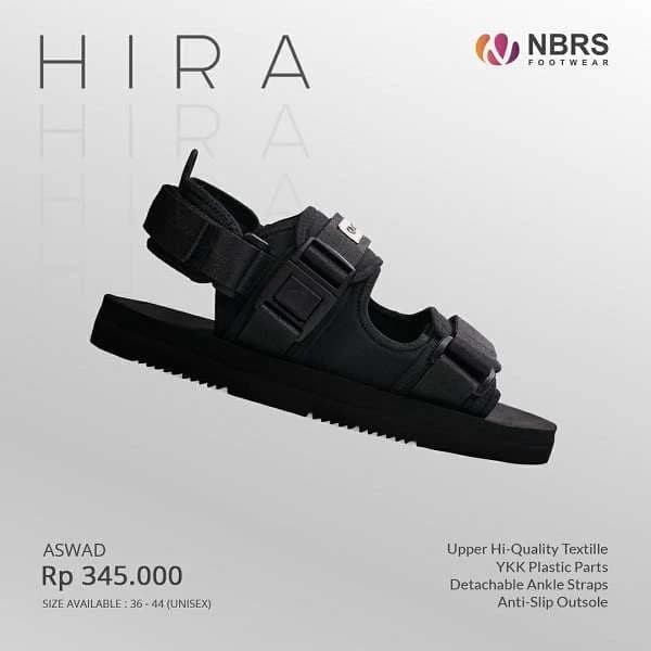 HIRA SANDAL GUNUNG ALL BLACK