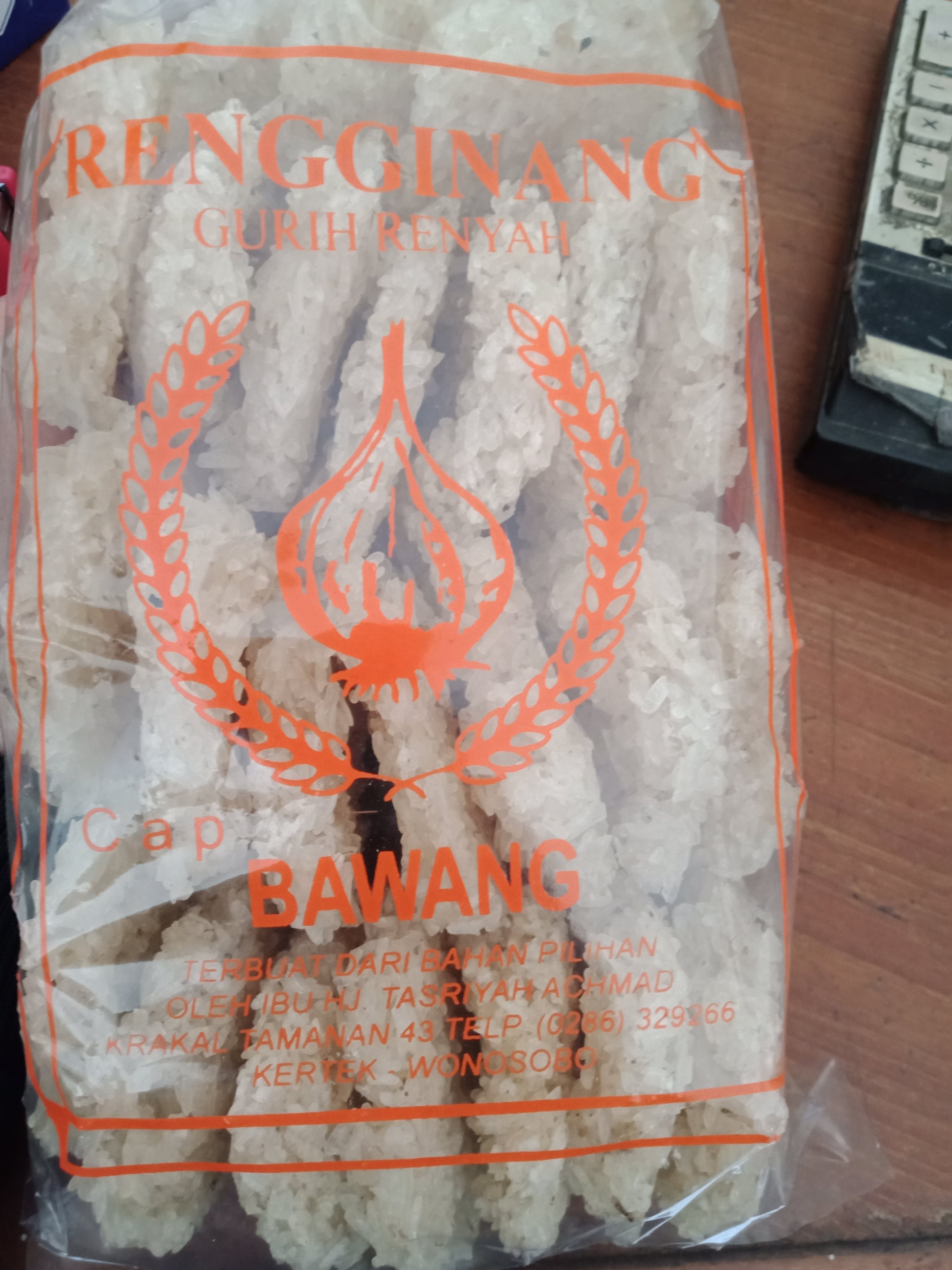 Rengginang cap bawang