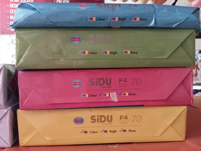 Kertas sidu f4 warna