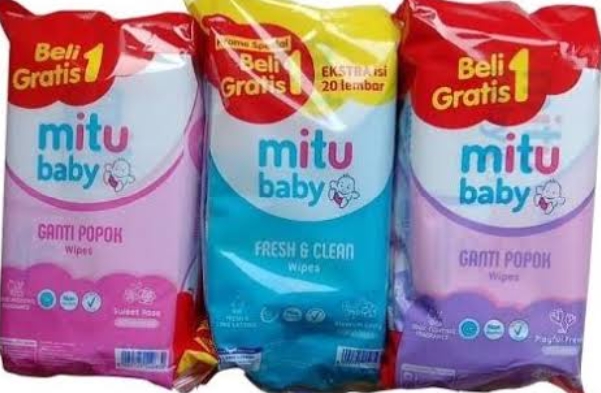 Tisu basah mitu baby beli 1 gratis 1