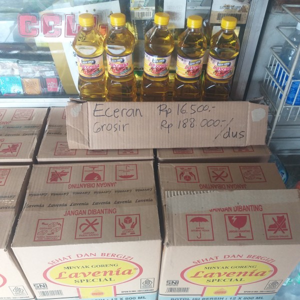 minyak grg botol lavenia 800ml