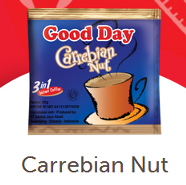 GOOD DAY CARREBIAN NUT 20GR