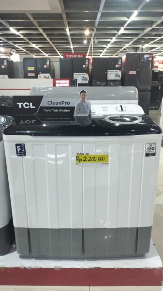 Mesin Cuci TCL 2 Tabung 13kg TWT 136 20S