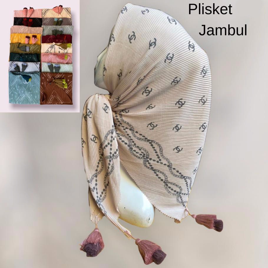 Jilbab plisket jambul