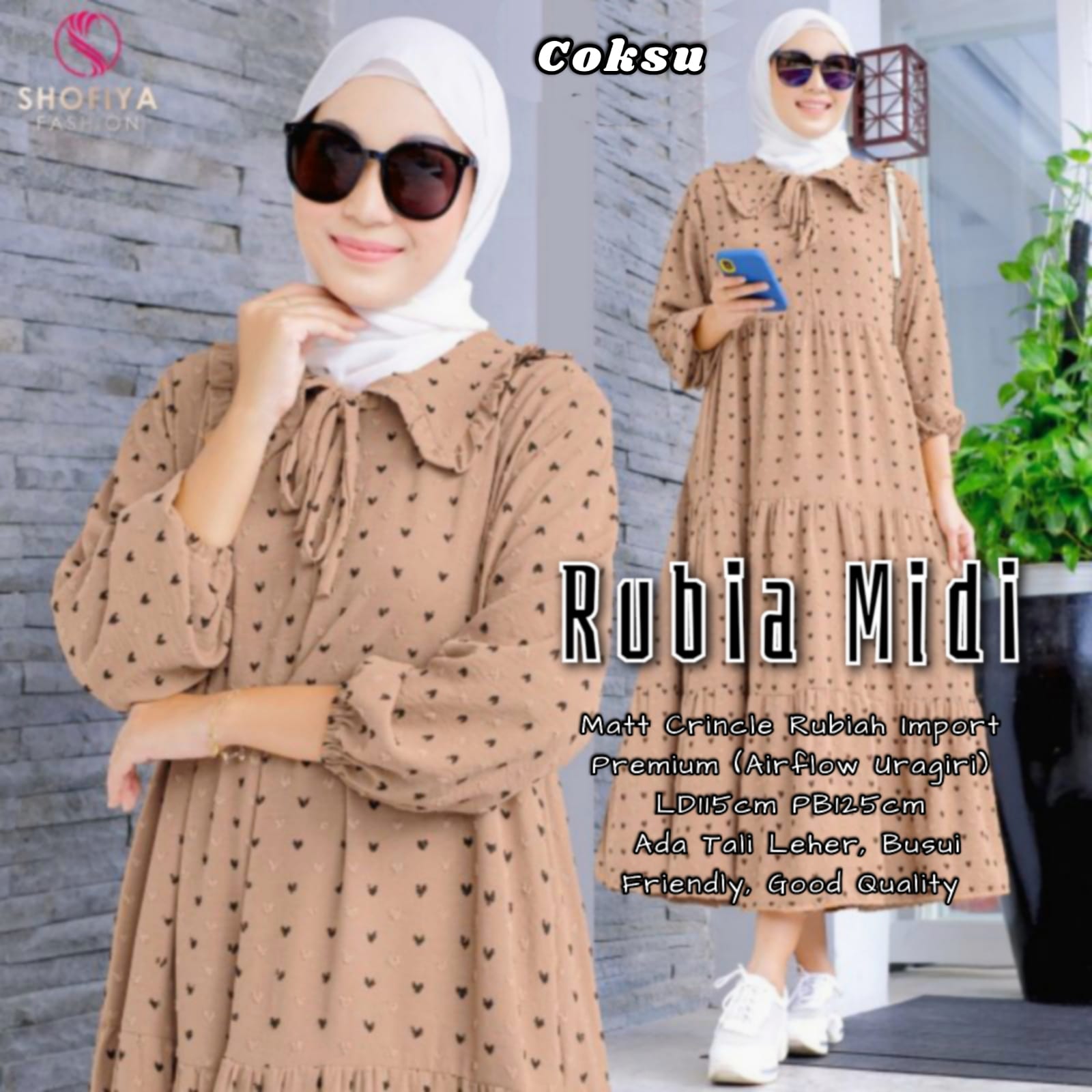 gamis RUBIA MIDI DRESS coksu