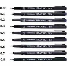 Drawing Pen	Ukuran 0.1-3.0, OPM