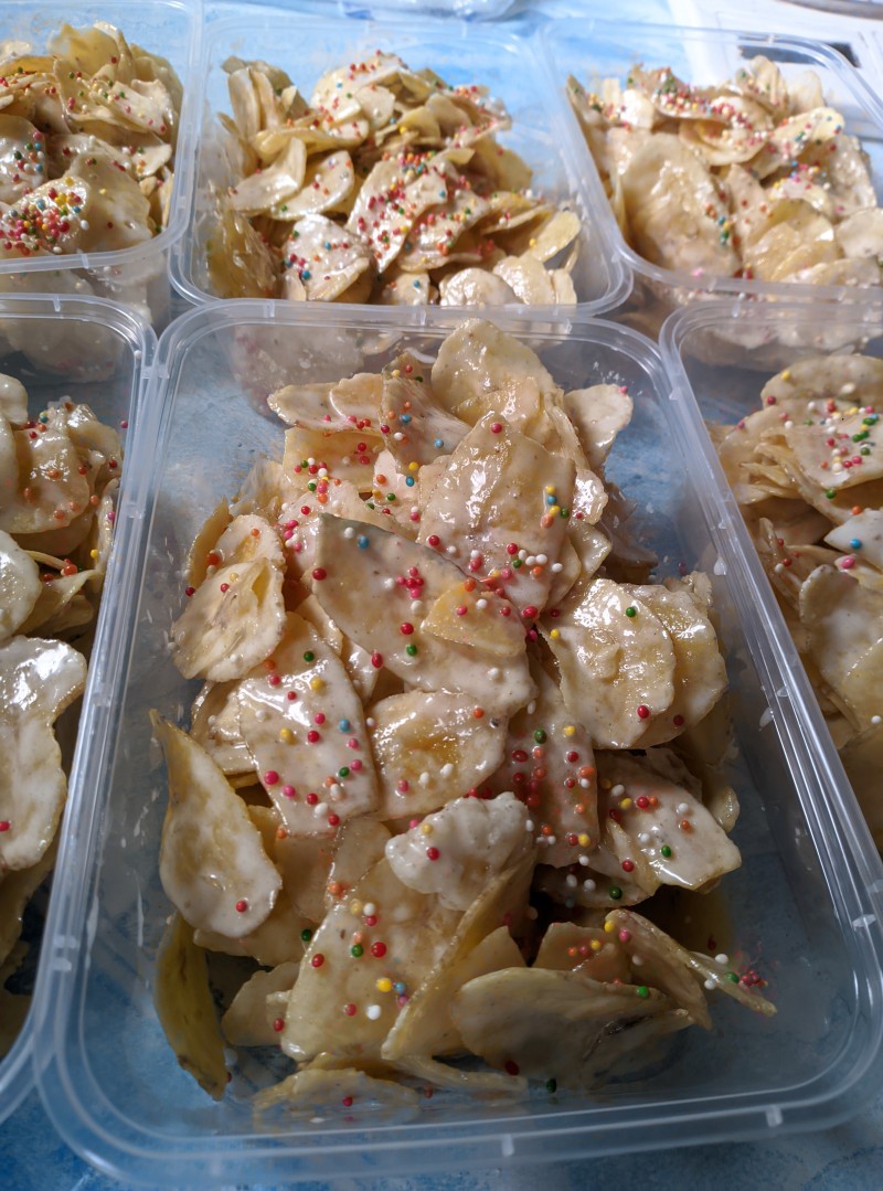 Kripik pisang vanila